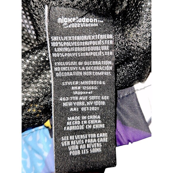 Members Only x Nickelodeon Rugrats Ren and Stimpy Hooded Windbreaker **FLAWS  S - Picture 4 of 8